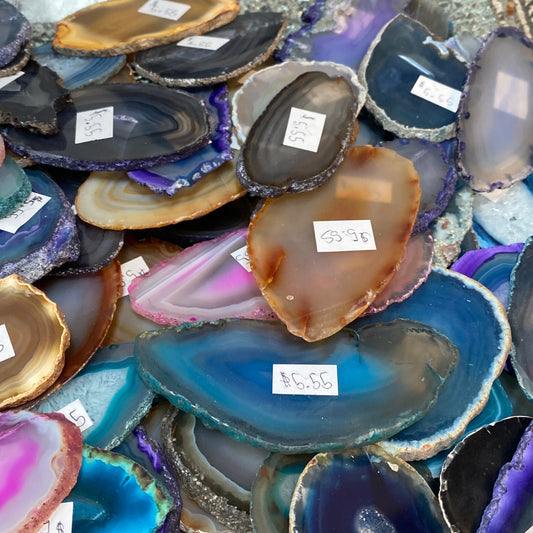 Agate slices